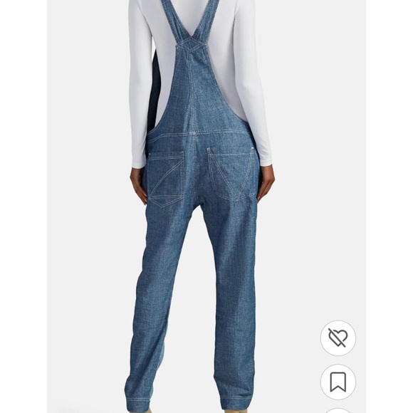 Zadig and Voltaire Patchwork Chambray Overalls - Picture 8 of 8